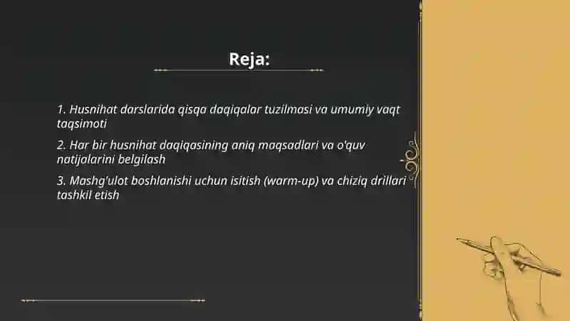 Husnihat darslari 2