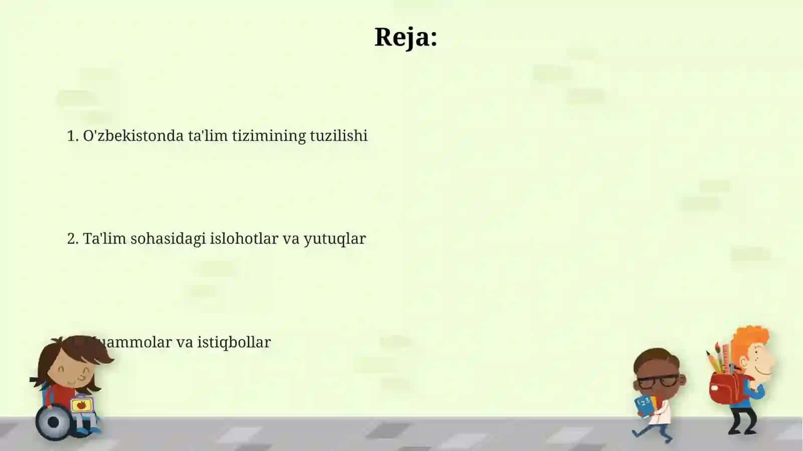 Oʻzbekiston ta'lim tizimi 2