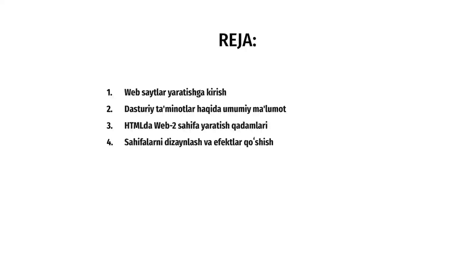 Web saytlar yaratishga yoʻnaltirilgan dasturiy ta'minotlar 2