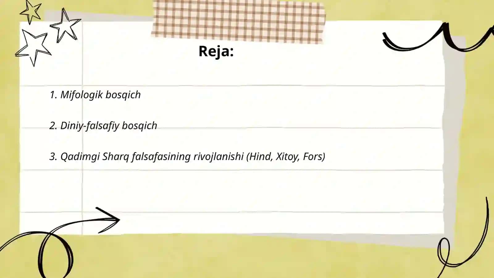 Falsafaning taraqqiy bosqichlari 2