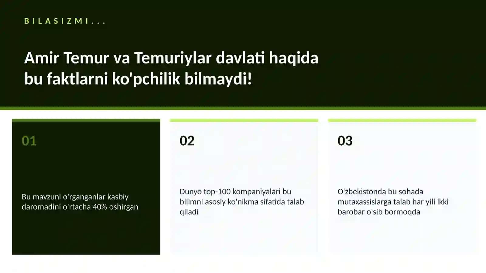 Amir Temur va Temuriylar davlati 2