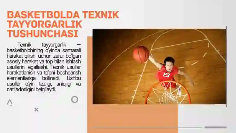 Basketbol o'yinida harakatlanish texnikasi 2