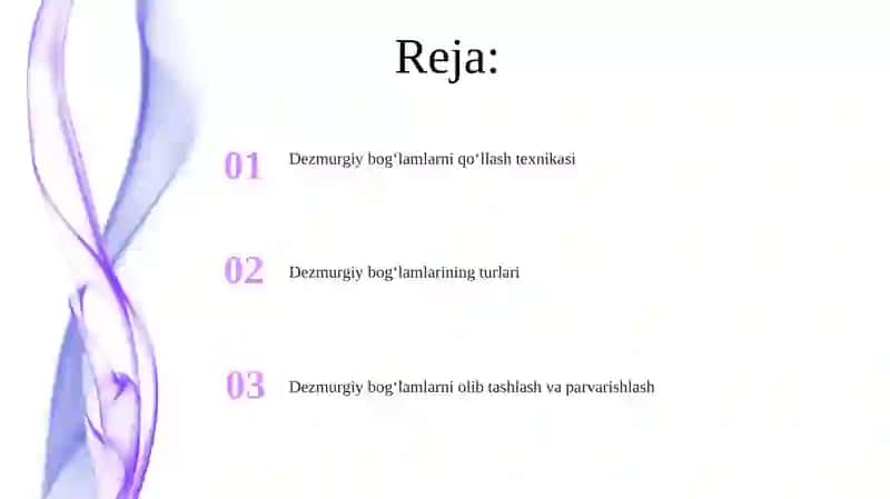 Desmurgiya bog'lamlar 2