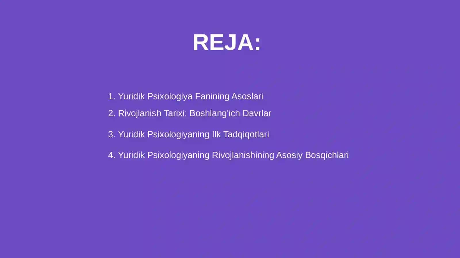 Yuridik Psixologiya Fanining Rivojlanishi 2