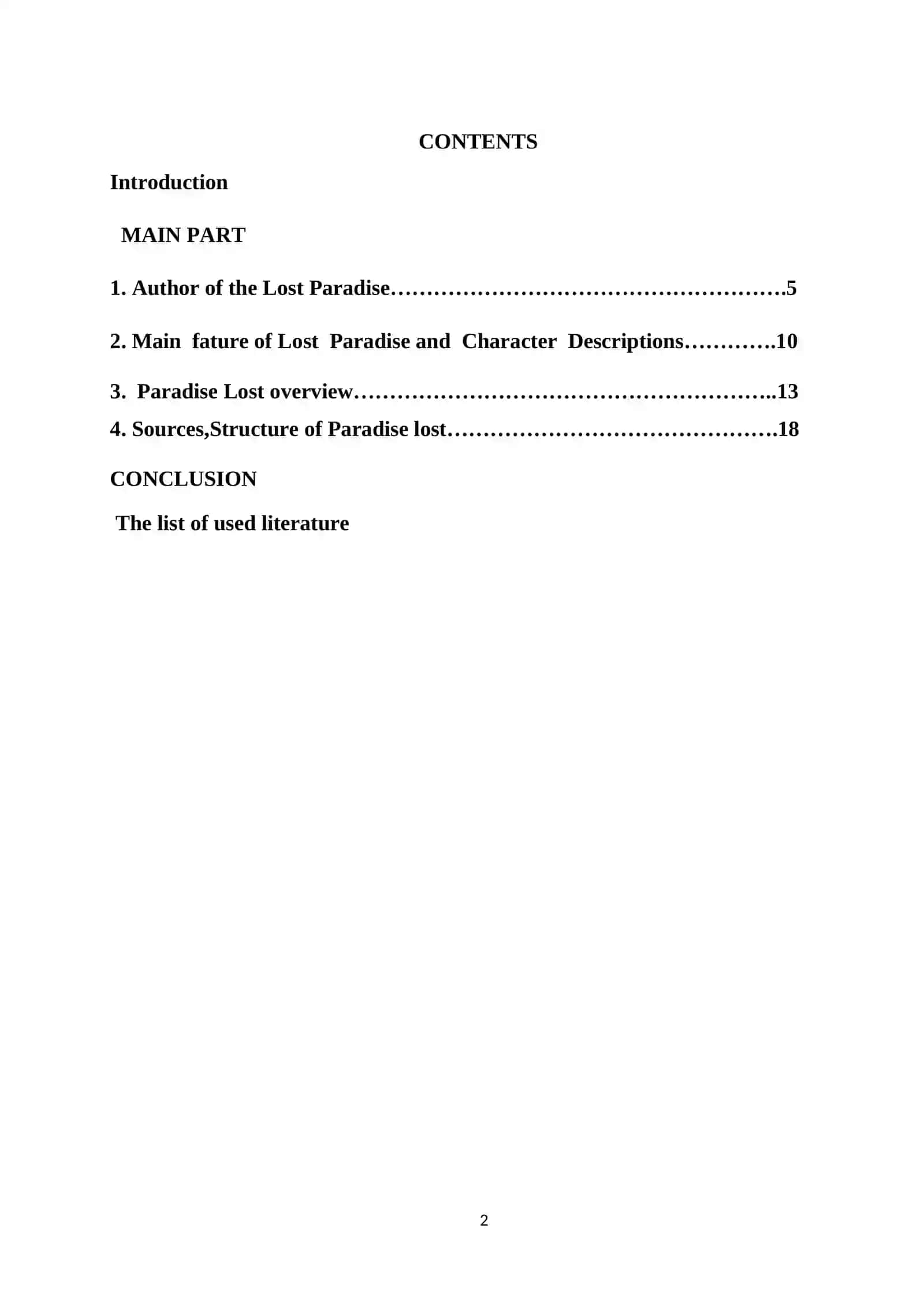 "Paradise Lost" by John Milton 2