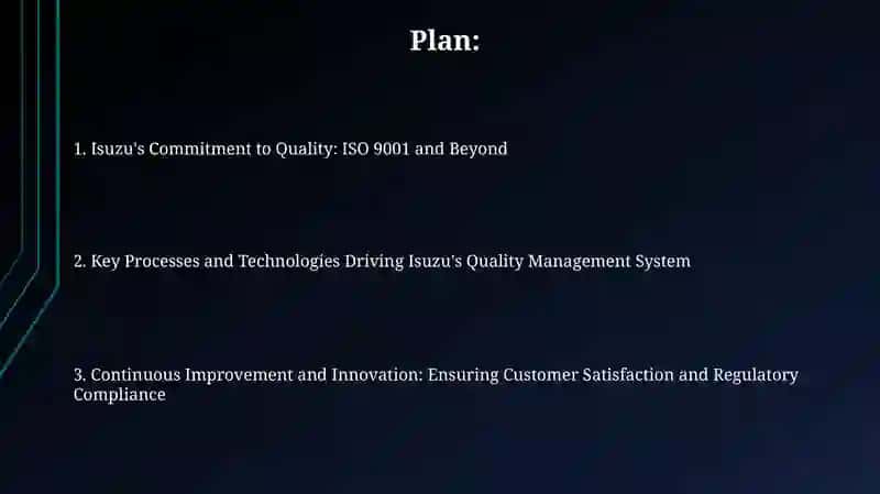 Isuzu's Commitment to Quality: ISO 9001 and Beyond 2