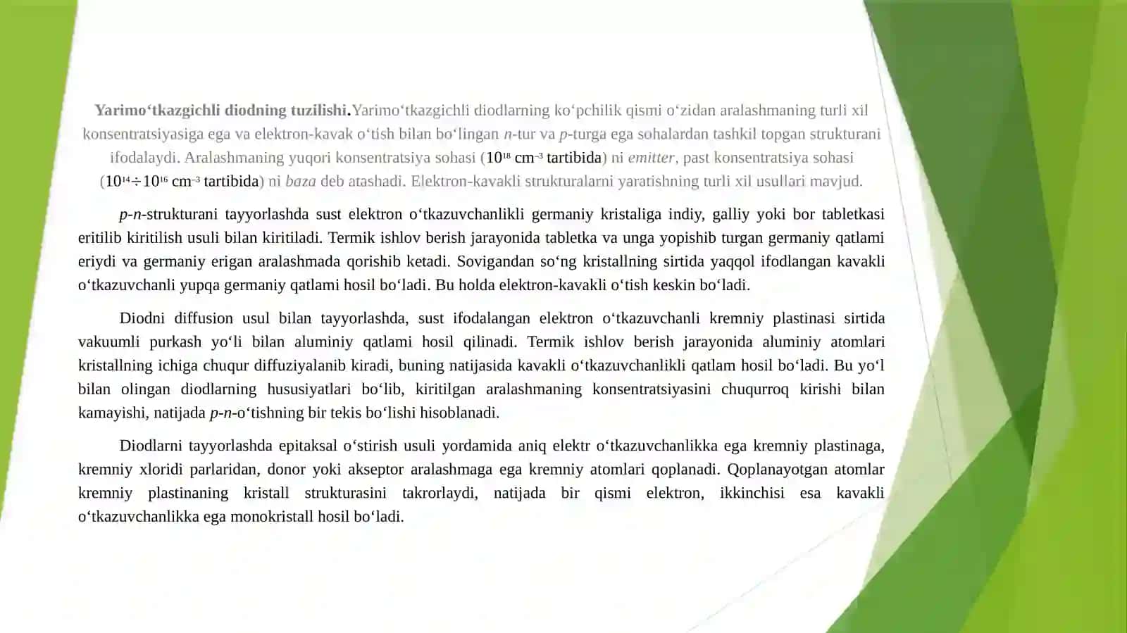 Yarimo‘tkazgichli diodlar 2
