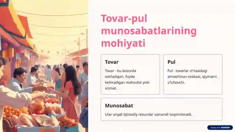 Tovar-pul munosabatlari 2