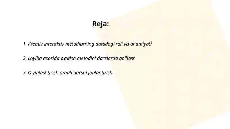Kreativ interaktiv metodlar 2