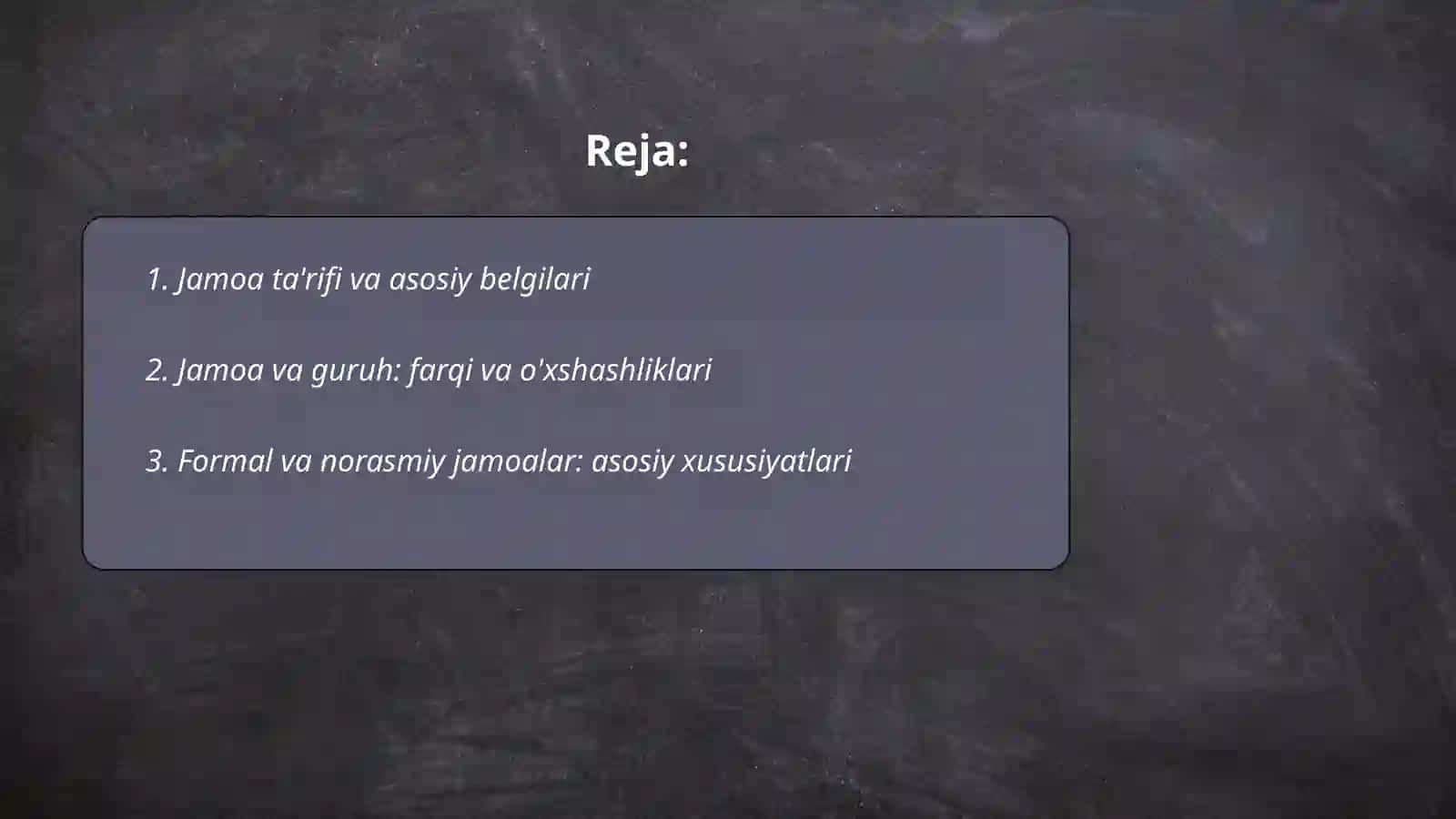 O'quchilar jamoasi bilan ishlash 2