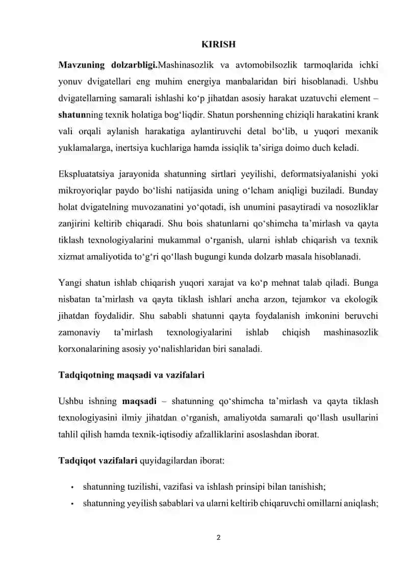 Shatun bilan qayta tiklash texnologiyasi 2