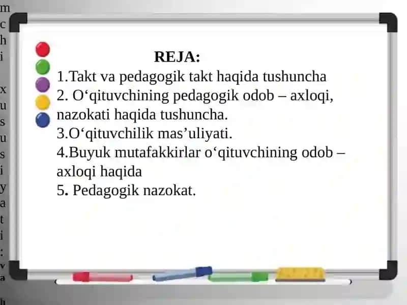 Pedagogik taktika va pedagogik etika 2