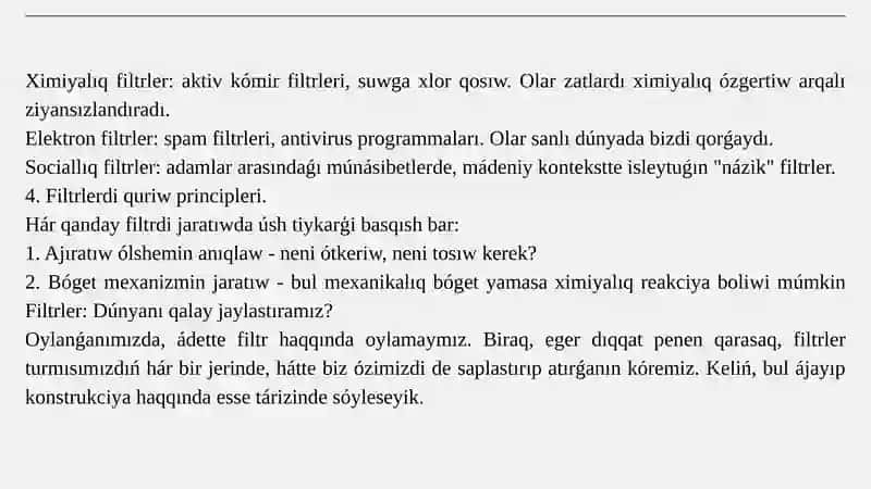 Filtrler konstrukciyaları 2