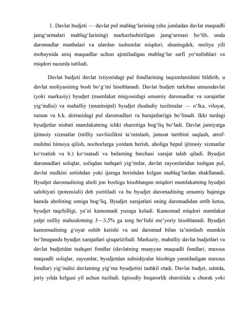 Davlat byudjetining ta'lim tizimi xarajatlari 2