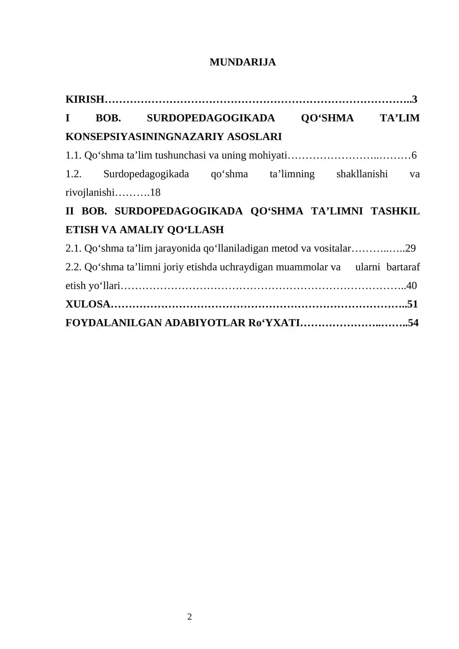 SURDOPEDAGOGIKADA QO‘SHMA TA’LIM KONSEPSIYASI 2