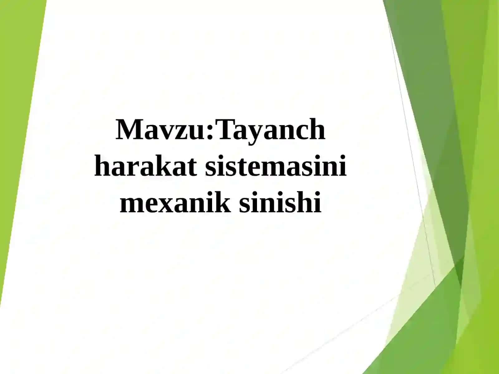 Tayanch harakat sistemasini mexanik sinishi 2