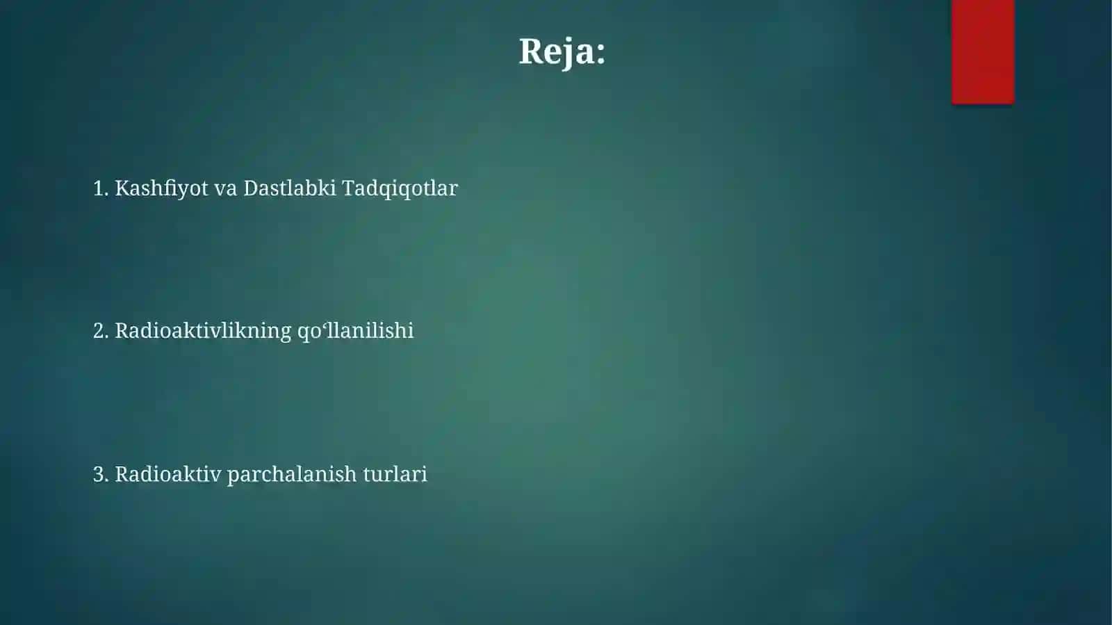 Radioaktivlik hodisasi 2