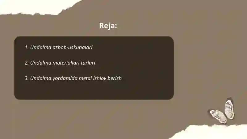 Undalma asbob-uskunalari 2