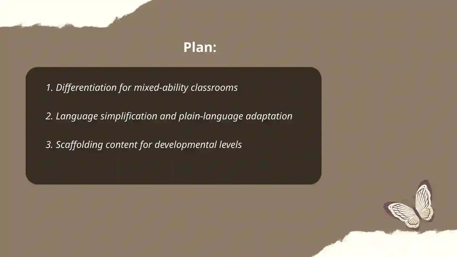 Adapting learning and teaching materials 2