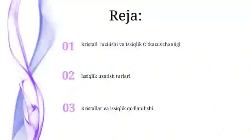 Kristallar va Issiqlik O'tkazuvchanligi 2