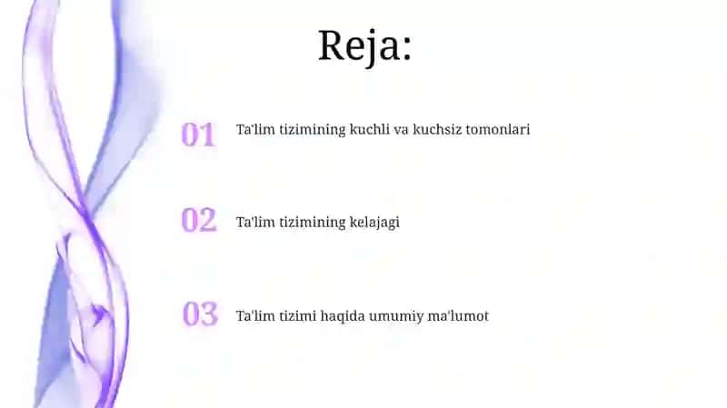 Talim tizimi haqida 2