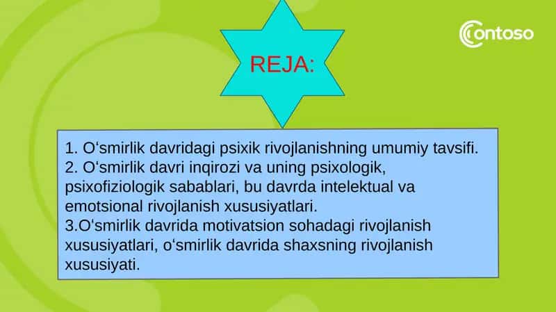 Oʻsmirlik davri psixologiyasi 2