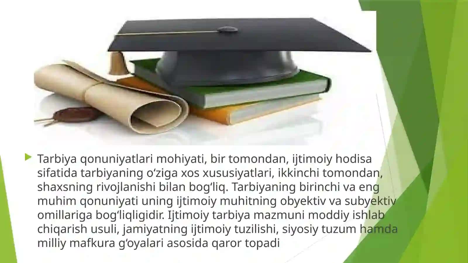 Tarbiya qonuniyatlari va prinsiplari 2