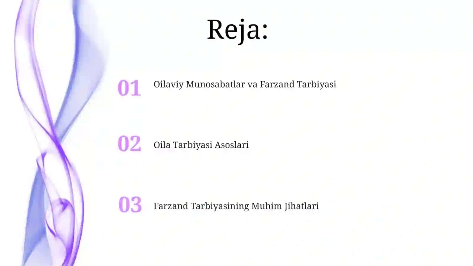 Oilada tarbiya asoslari 2