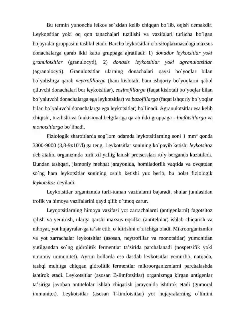 Leykotsitlar 2