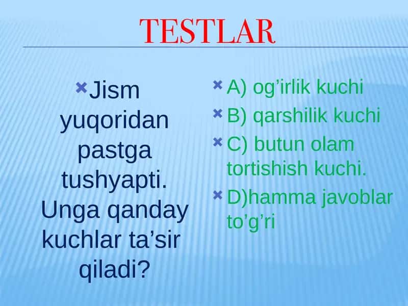 Sirpanish Ishqalanish Testlar 2