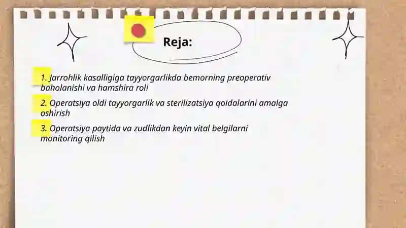 Xirurgik davolashda bemorlarda hamshiralik ishining xususiyatlari 2