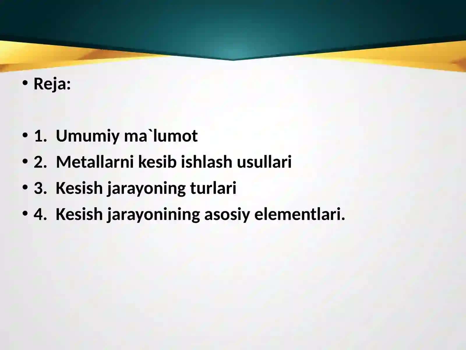metall keskich asboblar bilan ishlov berish 2