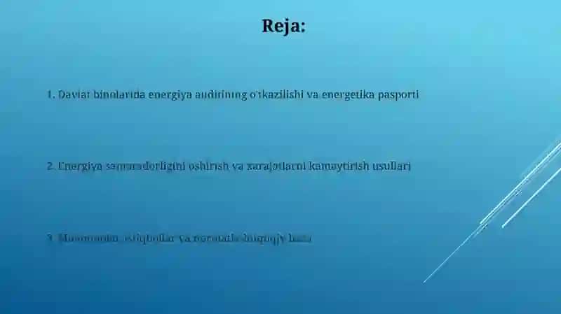 Jamoatbinolarida energoaudit 2