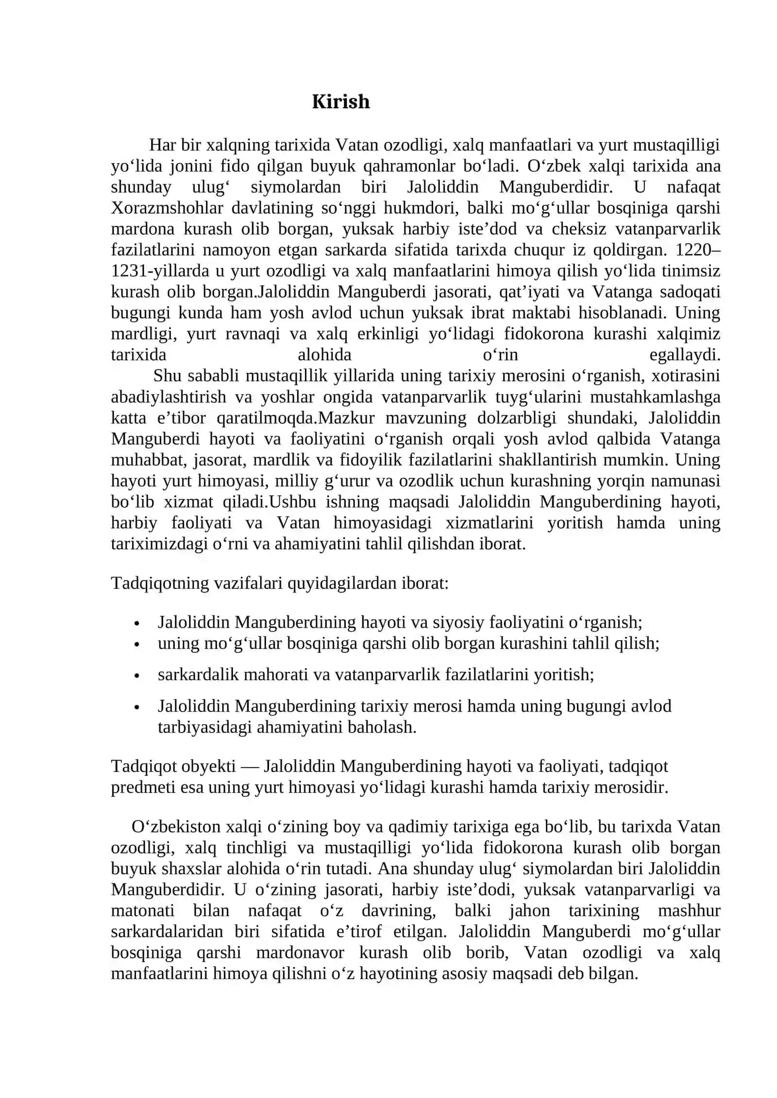 JALOLIDDIN MANGUBERDI YURT HIMOYACHISI 2