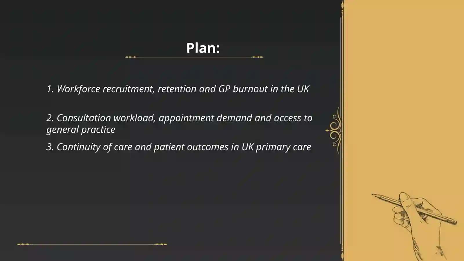 Research into general practice in the UK 2