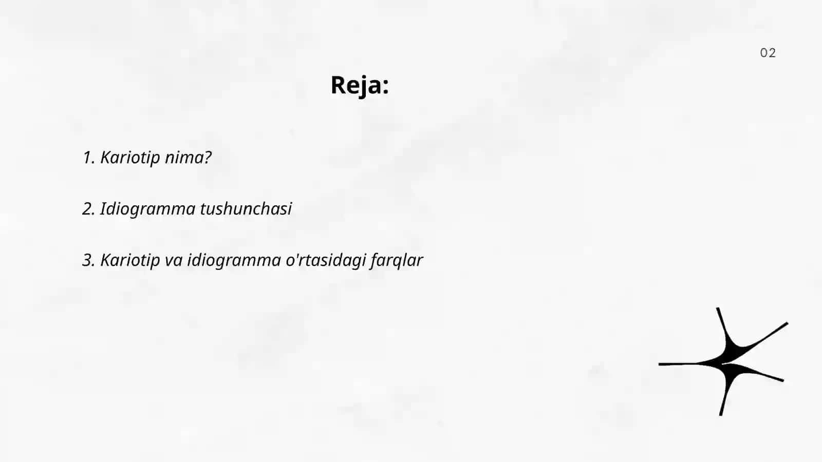Organizimlarning kariotipi va idiogrammasi 2