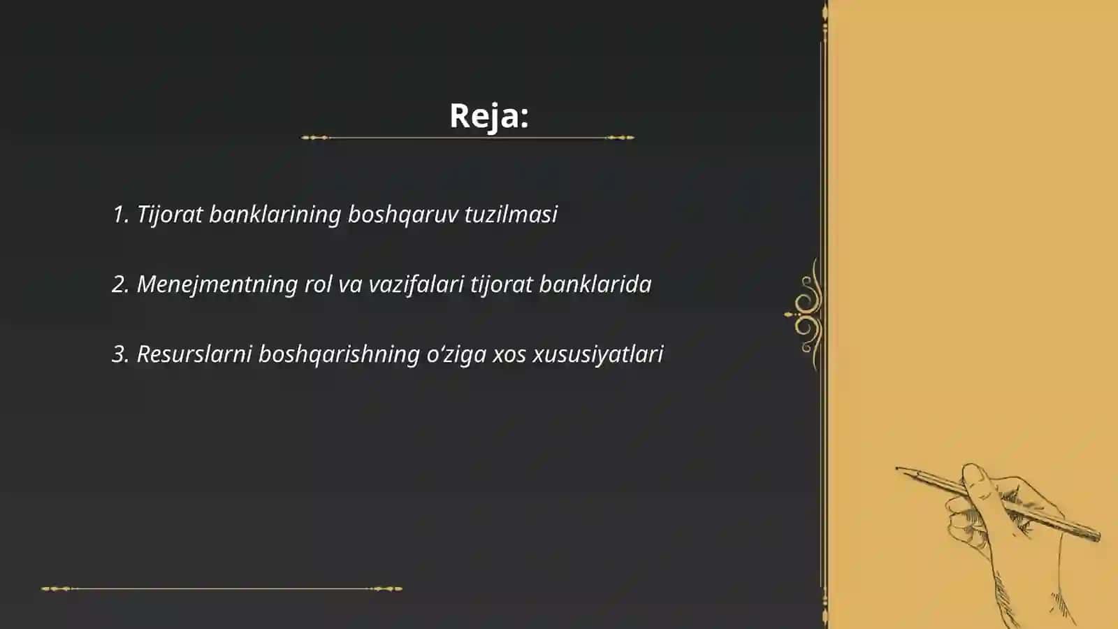 Tijorat banklarida menejment va uning zarurligi 2
