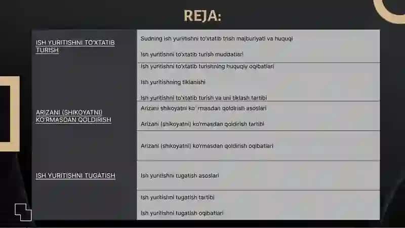 Da'vo arizasini ko'rmasdan qoldirish 2