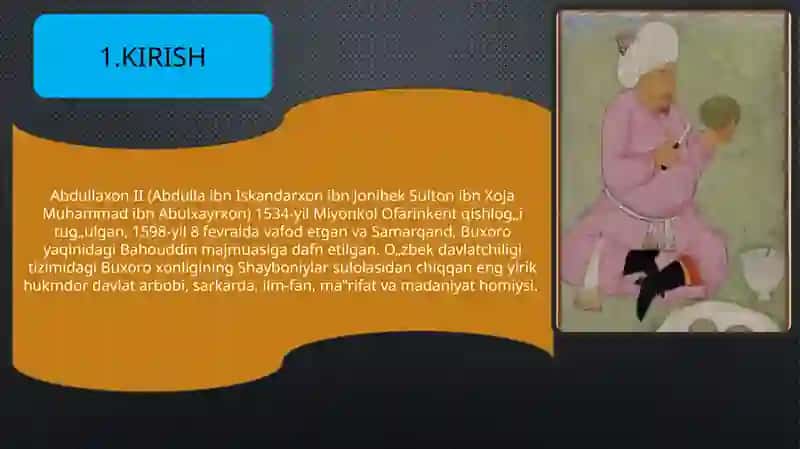 Abdullaxon II islohotlari 2
