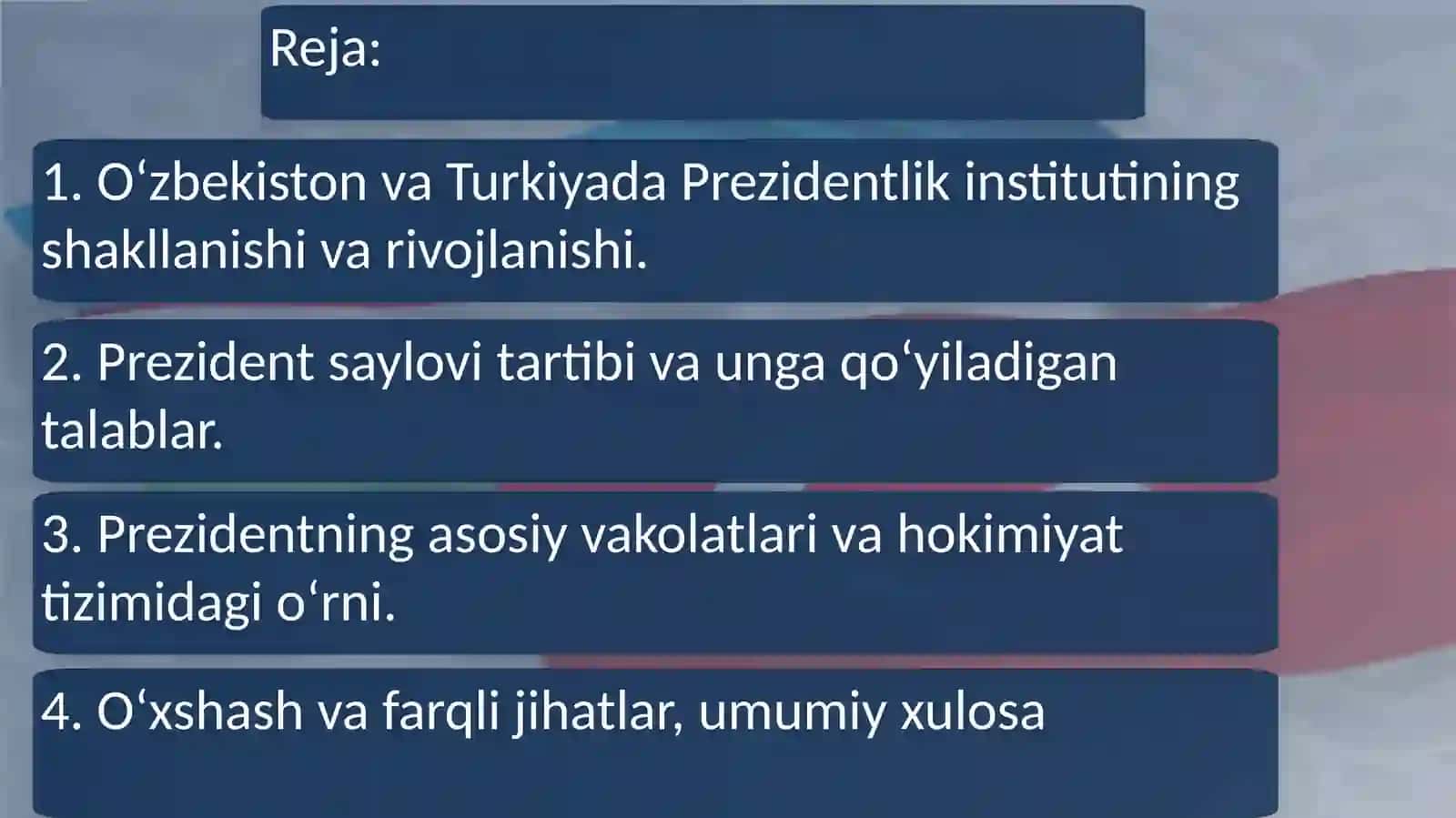 Oʻzbekiston Prezidenti va Turkiya Prezidenti taqqoslash 2