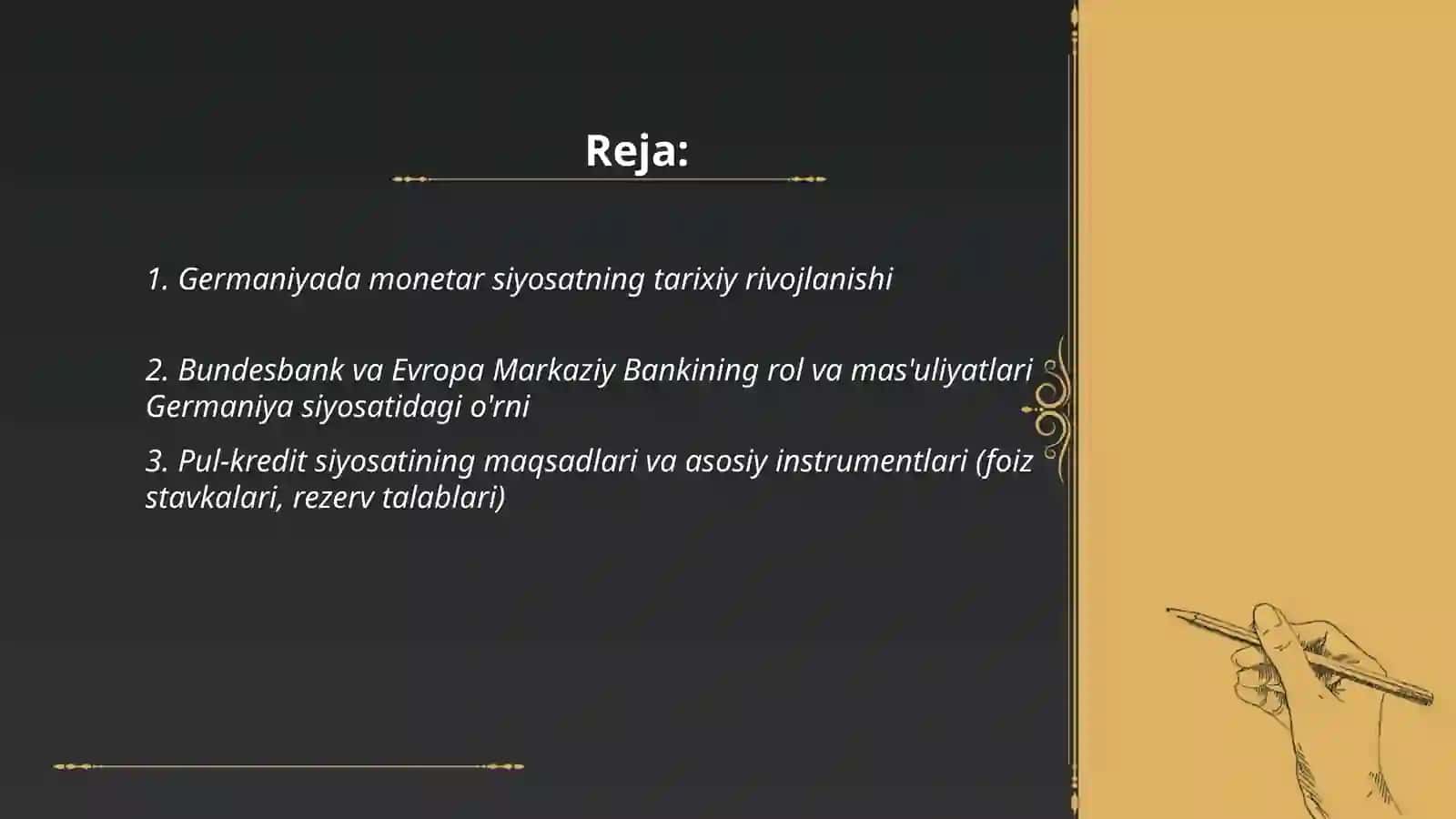 Germaniyaning pul kredit va monetar siyosati tahlili 2