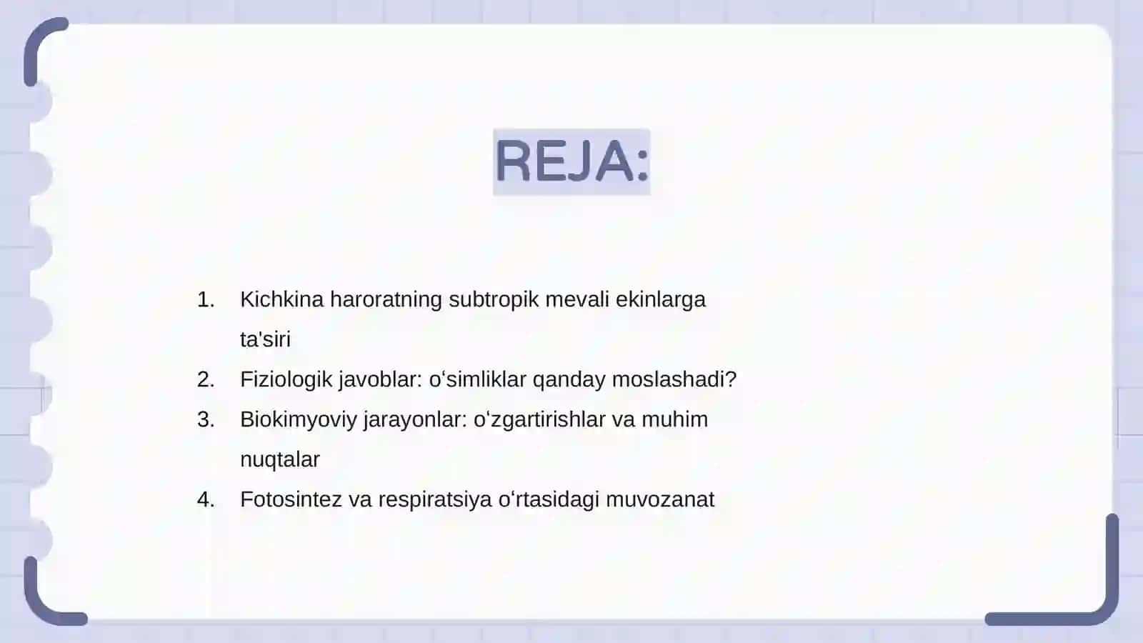 Kichkina haroratning subtropik mevali ekinlarga ta'siri 2