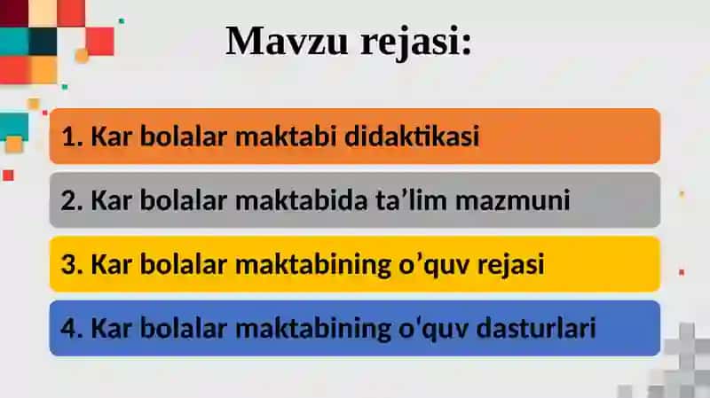 Kar bolalarni o‘qitish jarayoni 2
