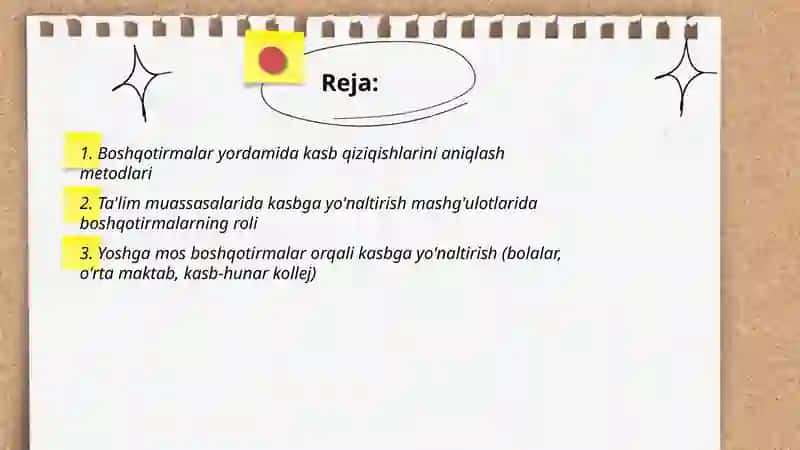 Kasb-hunarga yonaltirishda boshqotirmalardan foydalanish 2