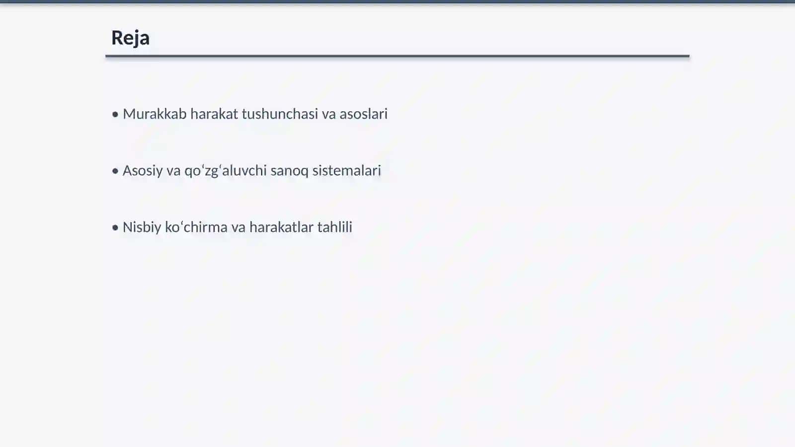 Nuqtaning murakkab harakati 2