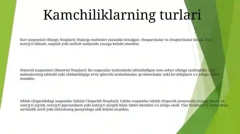 Sifatsizlik Turlari Va Uni Bartaraf Etish 2