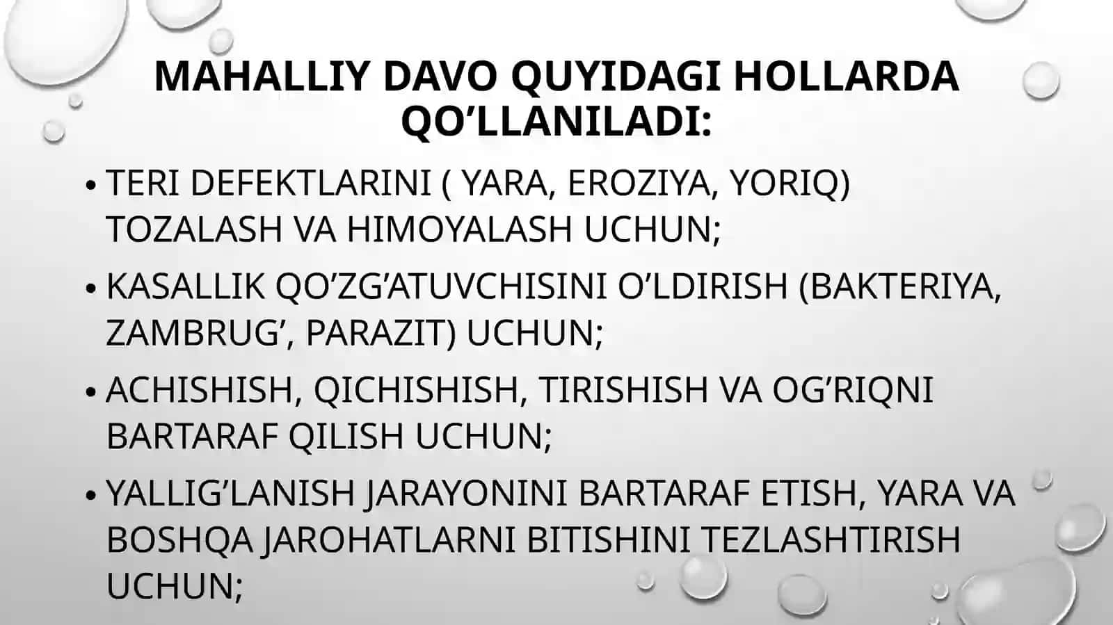 mahalliy davolash prinsiplari 2