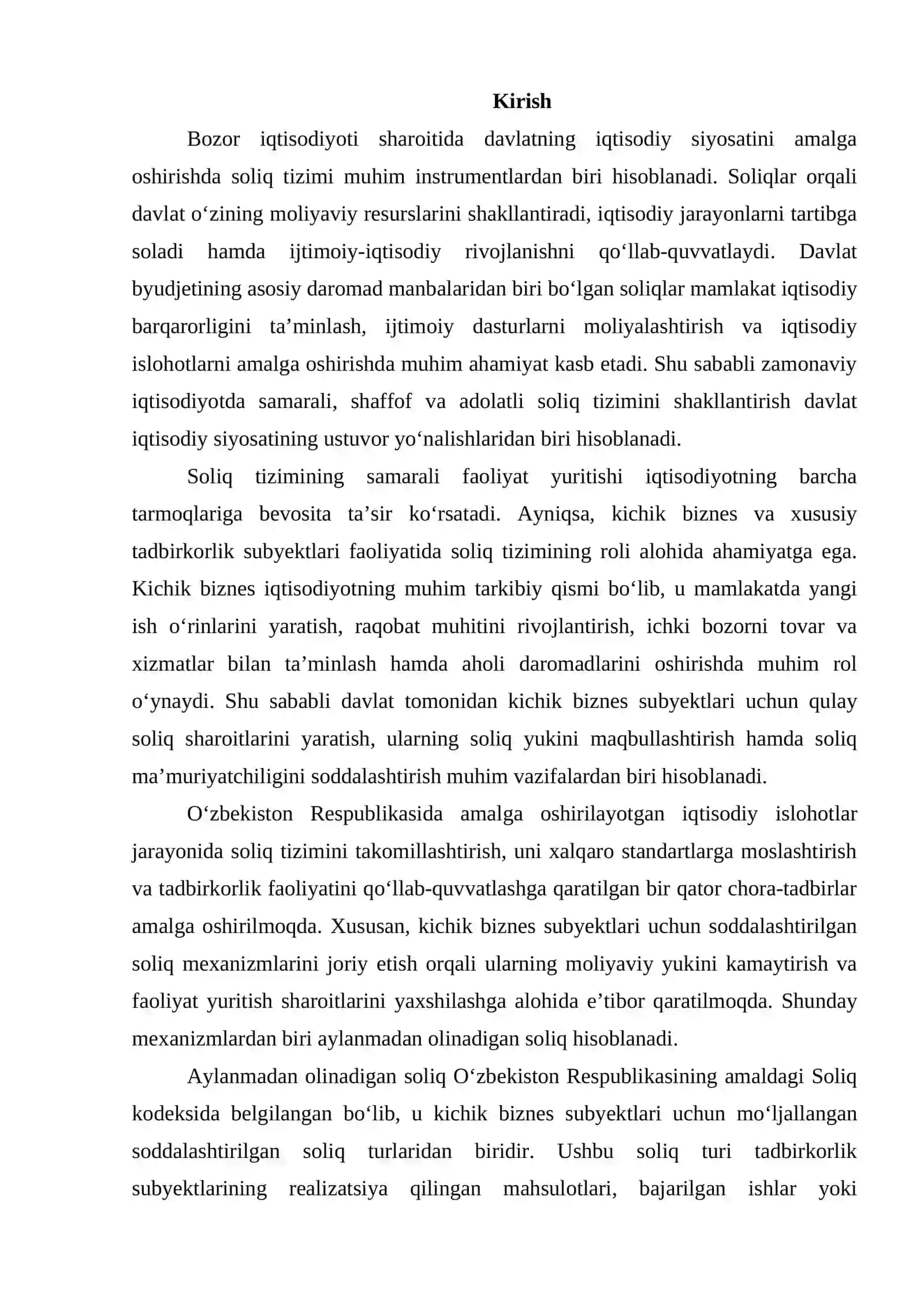 AYLANMADAN OLINADIGAN SOLIQ 2