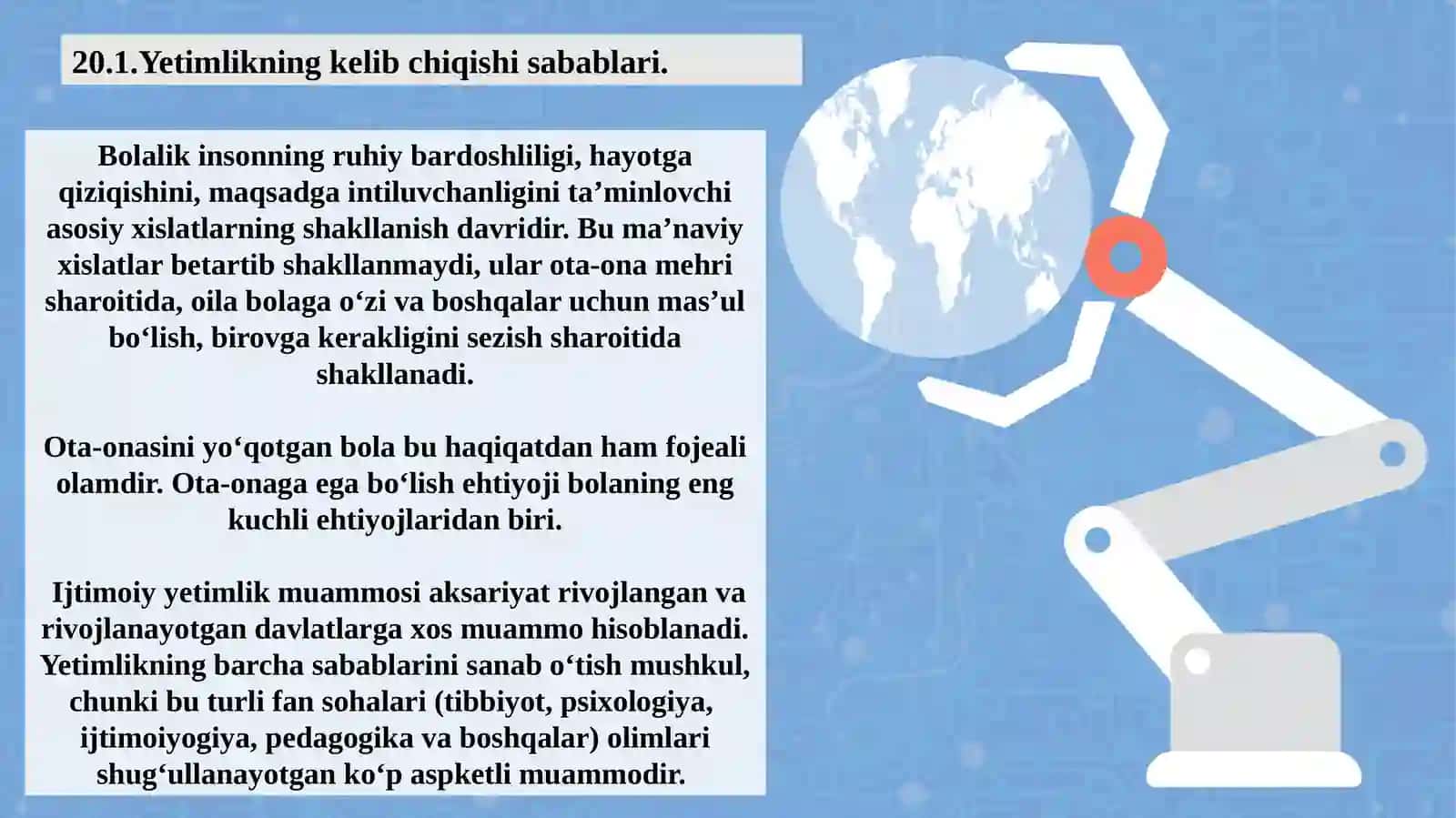 Yetim bolalar bilan olib boriladigan faoliyat 2