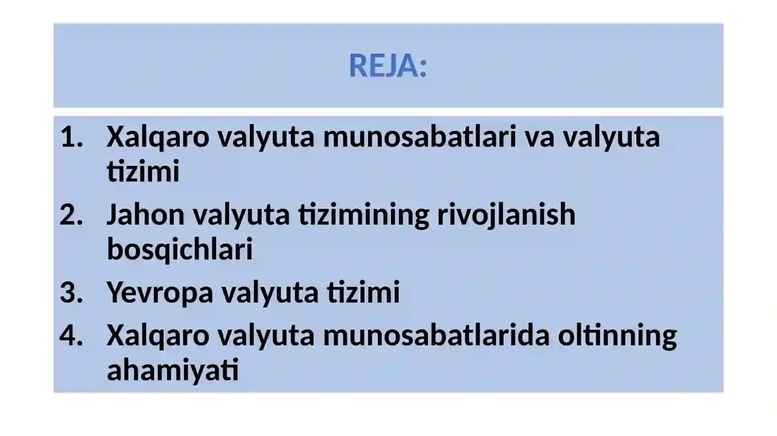 Jahon valyuta tizimi evolyutsiyasi 2
